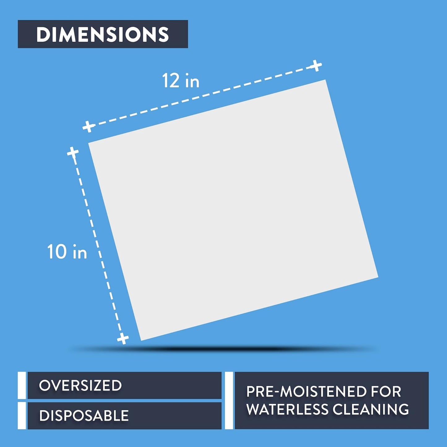 HD Hand & Tool Wipes – Heavy Duty Dual Purpose Cloths for Hands, Tools, & Surface Cleaning – Disposable Waterless Cleaner Towels with Scrubbing Side – 130 Count Tub