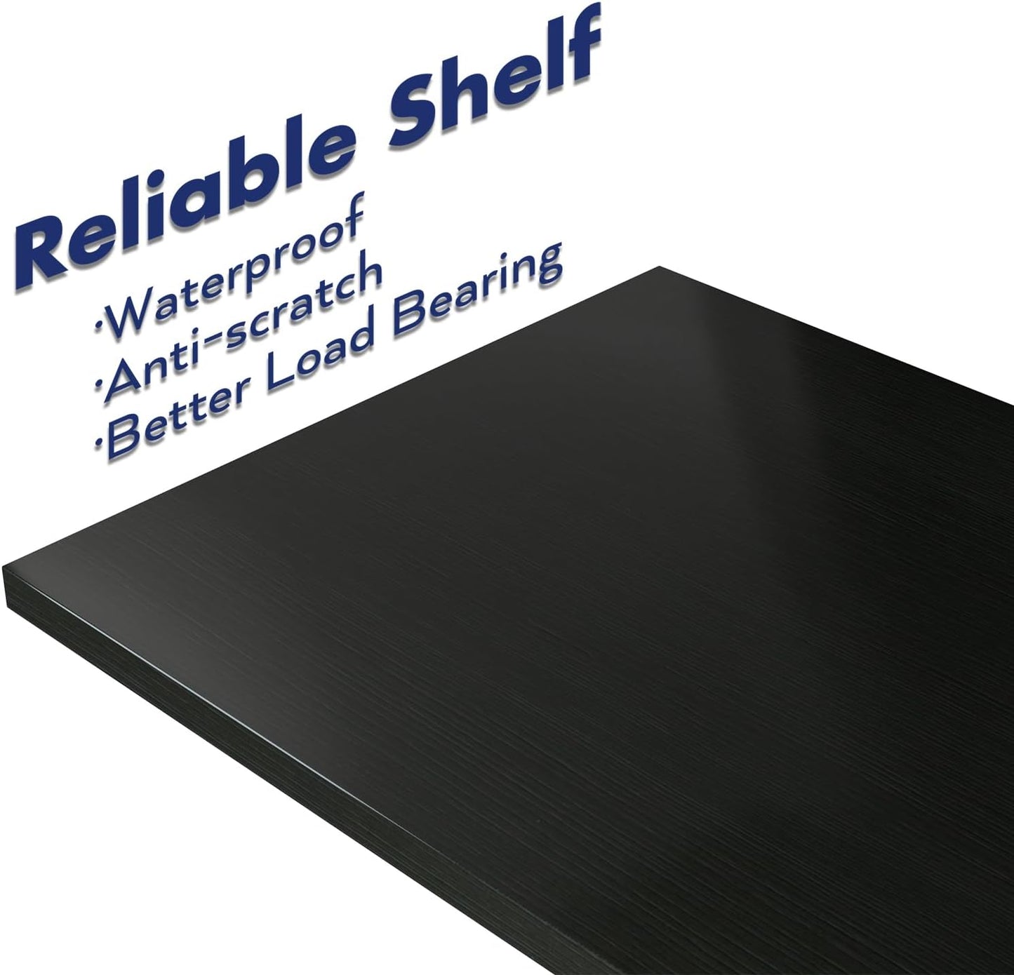 NUMENN Narrow Bookshelf, 5 Tier Bookshelves, Home Office Bookcase Shelf Storage Organizer, Free Standing Storage Shelving Unit for Bedroom, Living Room and Home Office, Black