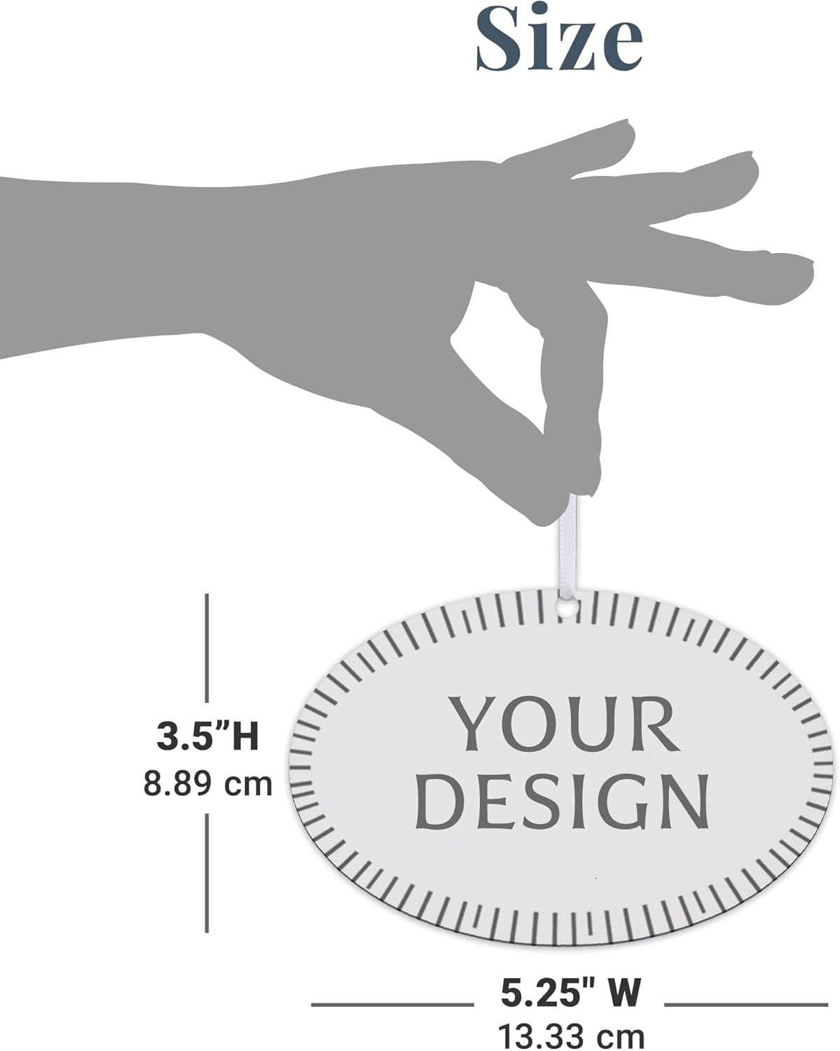 Let’s Make Memories Personalized Christmas Ornament - for Friends - 2024 Christmas Ornament - Pastel Holiday Décor - Wood - Oval - Heartstrings - 2–6 Names