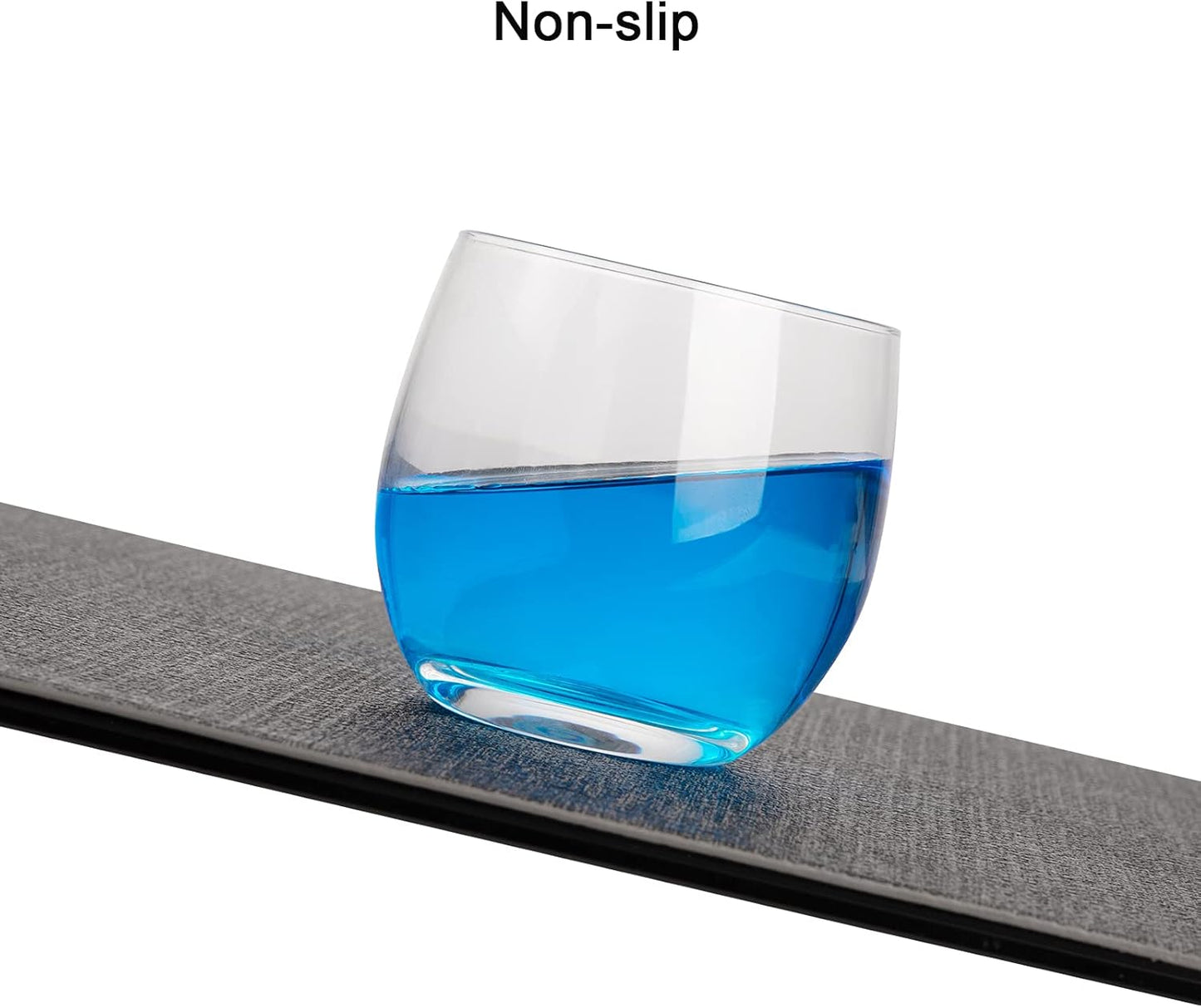 Myir JUN Placemats Dual Sided, Faux Leather Place Mats Set of 4 Indoor Placemat for Dining Table Outdoor Place Mat Manteles Individuales Square Non-Slip Washable Table Mats (Gray Beige, Set of 4)