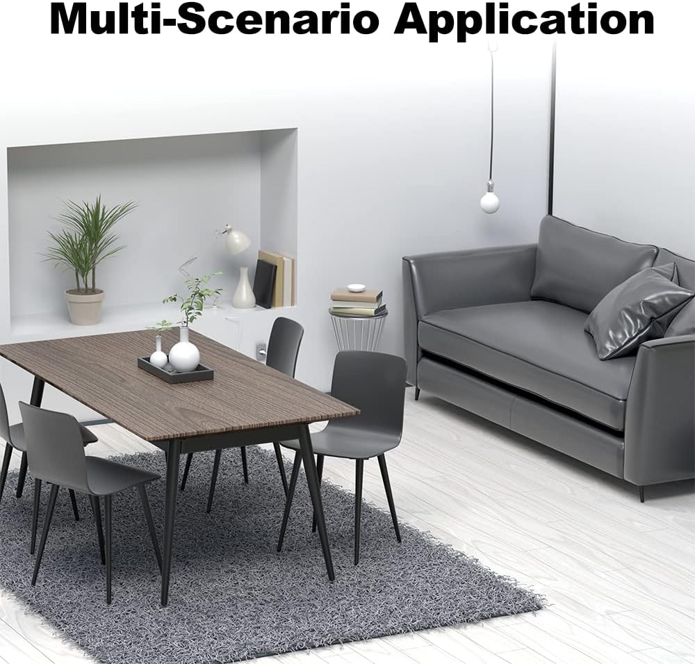 4PCS 4 Inch Matte Black Tapered Angled Legs for Furniture, Metal Mid Century Mordern Feet, Heavy Duty Slanted Stand Legs Kit for Couch, Coffee Table, Desk, Dresser, Sofa, Chair