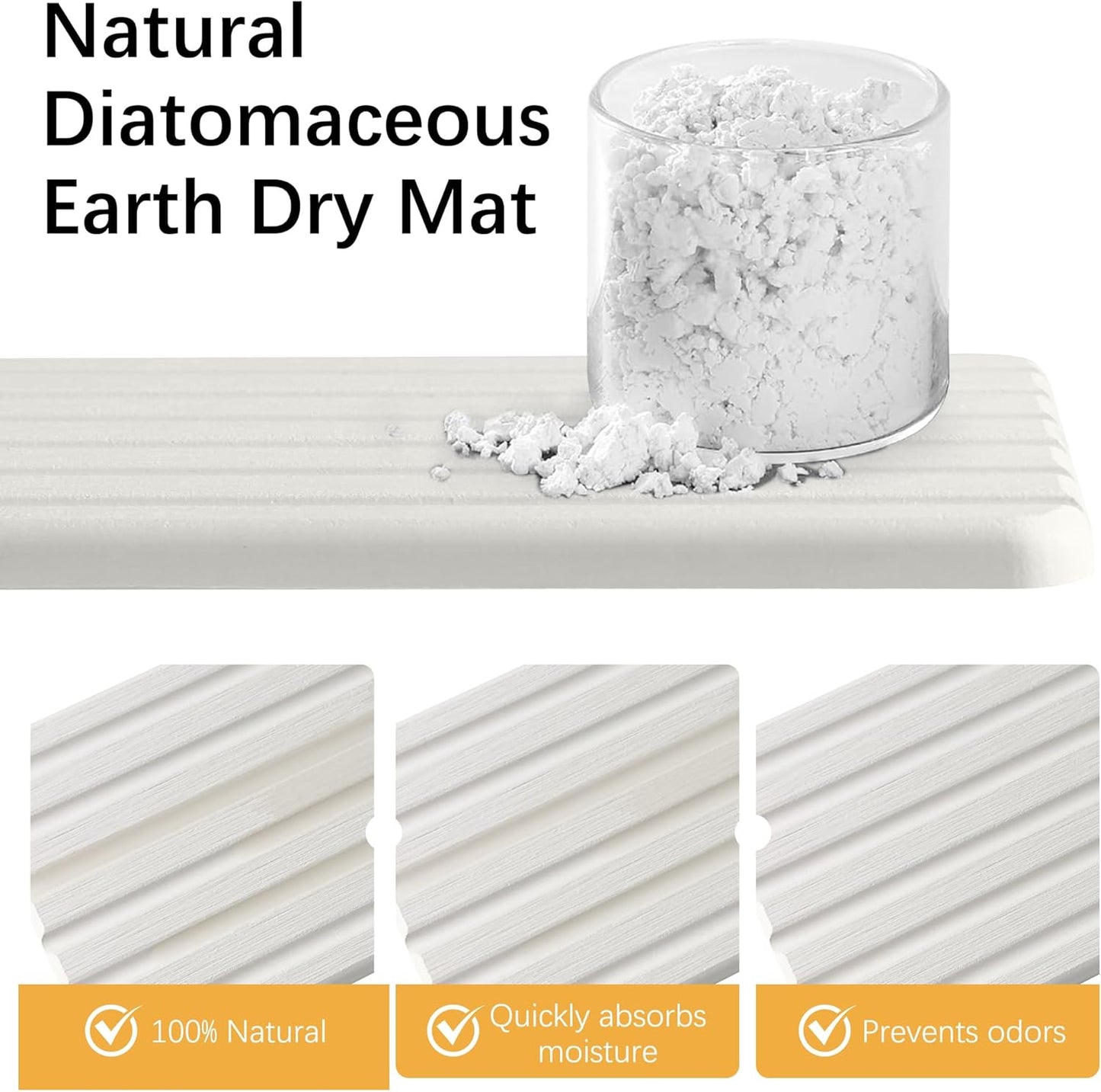 Sponge Holder for Kitchen Sink,Sink Caddy Organizer with Stone Drying Tray, Stainless Steel Kitchen Countertop Organizer for Sponge Soap Dispenser White