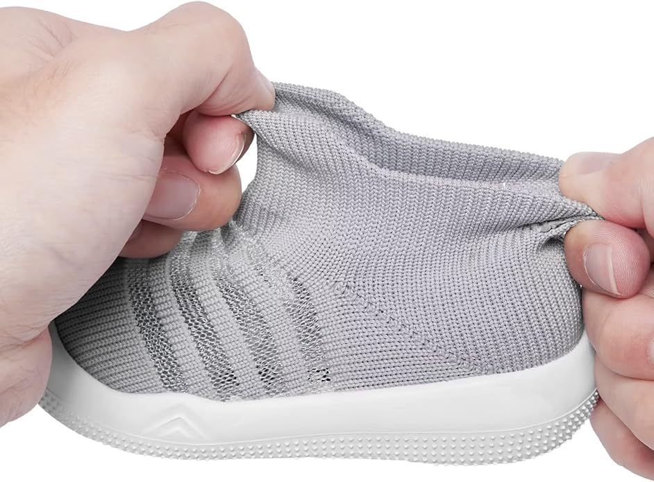 Eashi Baby Boy Girl Non-Skid Indoor Infant Walking Shoes Breathable Warm Elastic Sock Shoes with Memory Sole Protect Toes Outdoor Sneakers