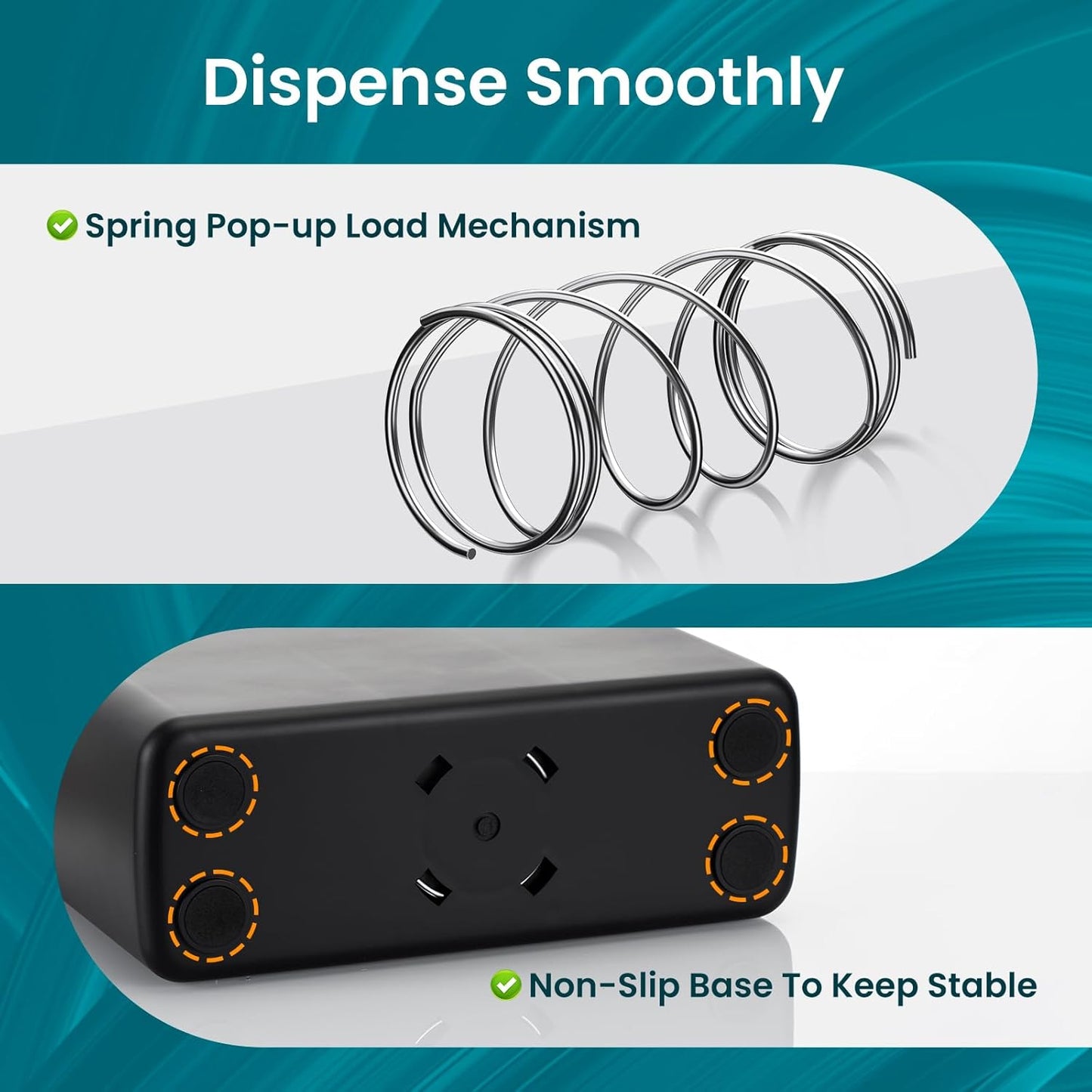 Paper Towel Dispenser Countertop, Compact Trifold Multifold Z Fold Hand Towel Holder Commercial Bathroom Paper Towels Dispenser for Home Kitchen Toilet, Black