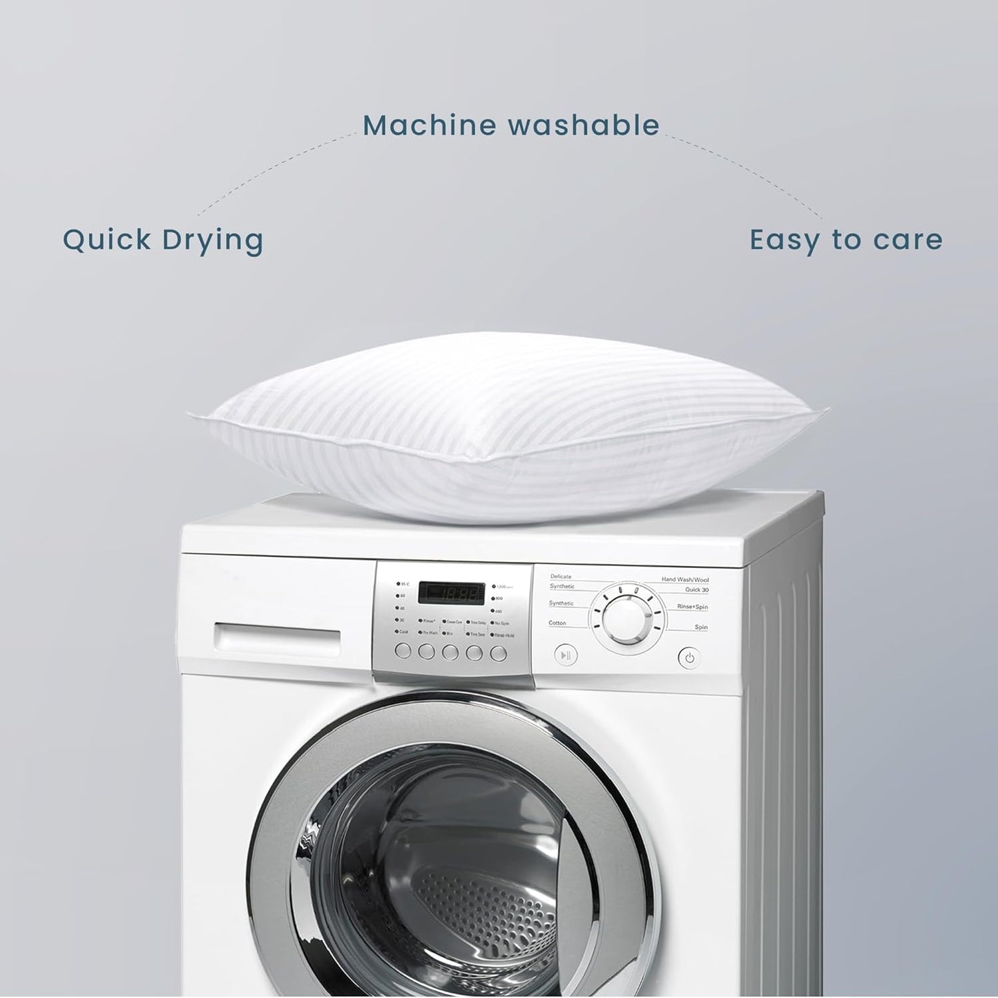 Threadmill Soft Bed Pillows King Size Set of 2 | Down Alternative Cooling Soft Pillows for Sleeping | 20 x 36 Hotel, King Size Pillows 2 Pack for Back, Stomach or Side Sleepers