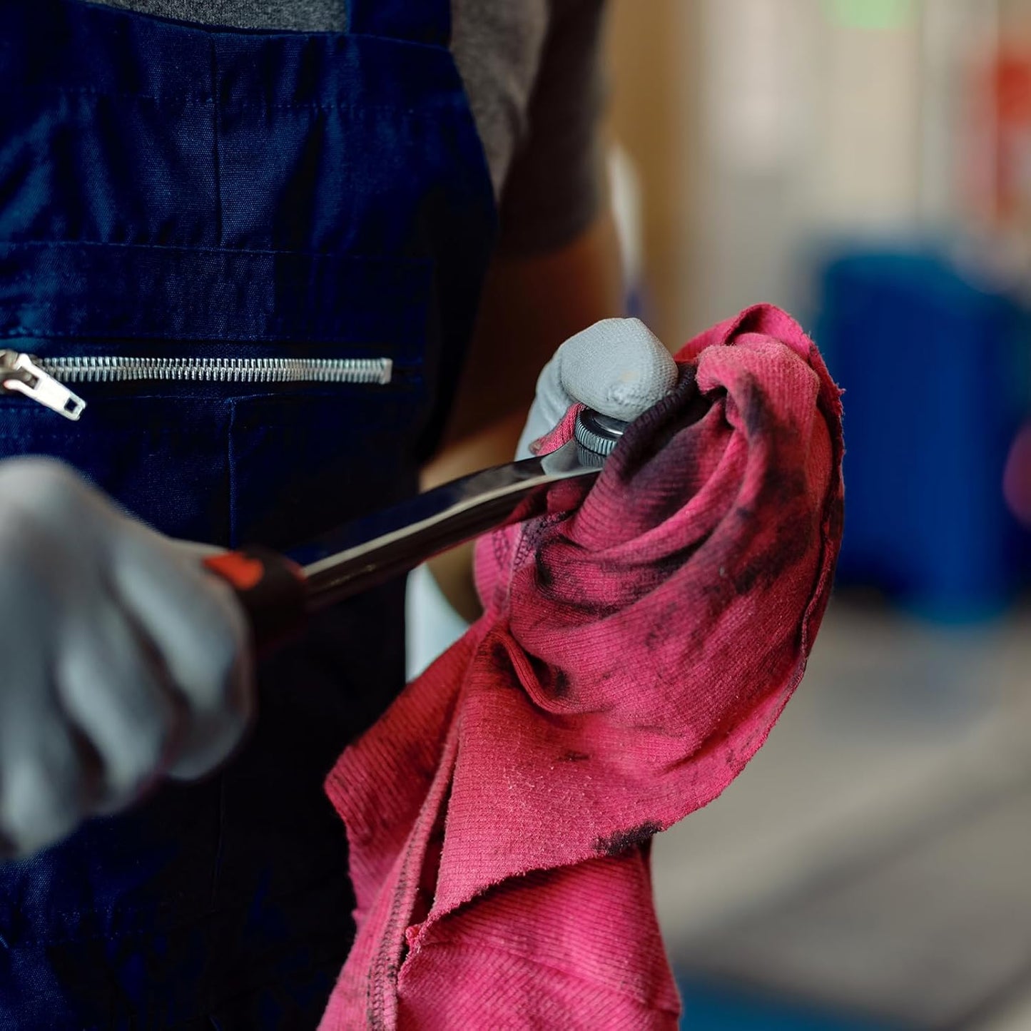 Premium Color Knit Cleaning Rags (600 lbs Pallet - 60x10 lbs. Bag) โ Shop Rags Bulk for Workshops, Mechanics, Painters, and Home Use, Multipurpose Cotton T-Shirt Rags