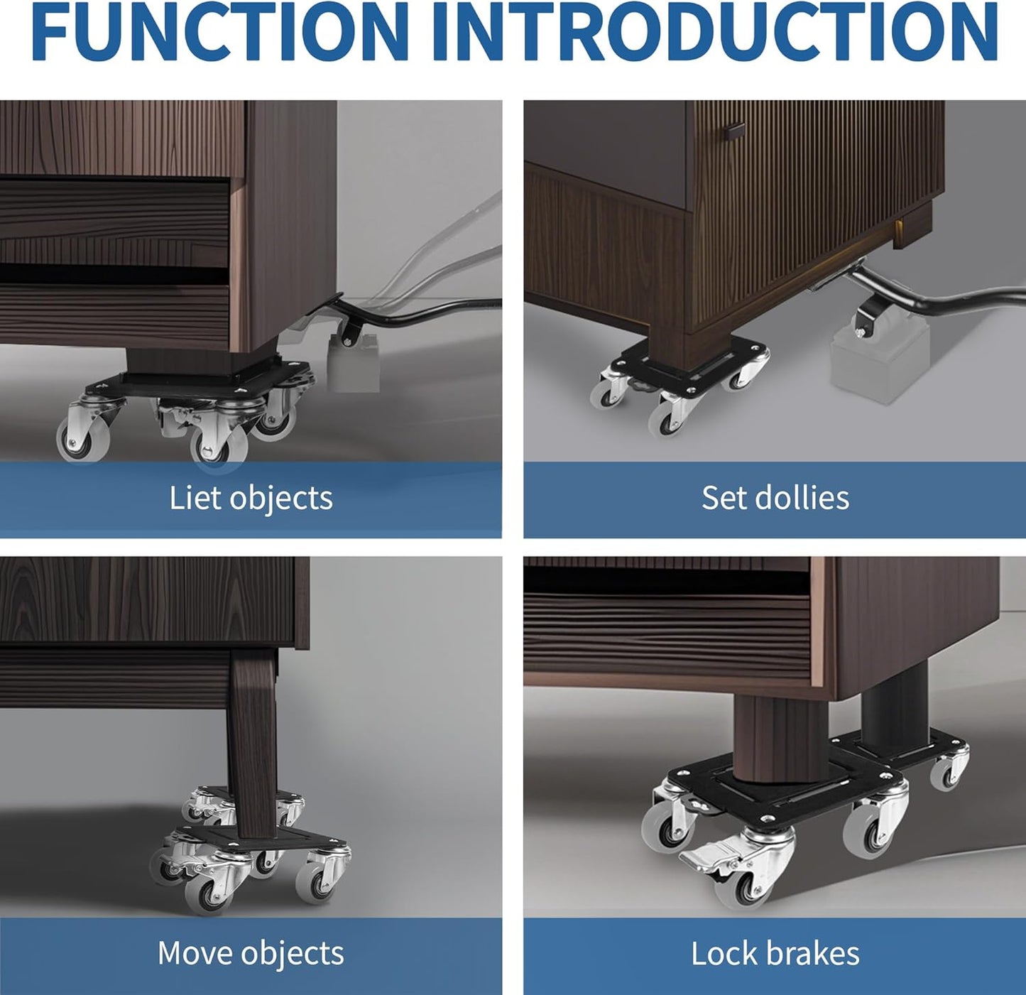 Furniture Dolly for Heavy Lifting : Easily Lift and Move couches, fridges, beds, and More with Our Heavy-Duty Furniture Dolly. Perfect for homeowners, Movers, and DIY Projects.