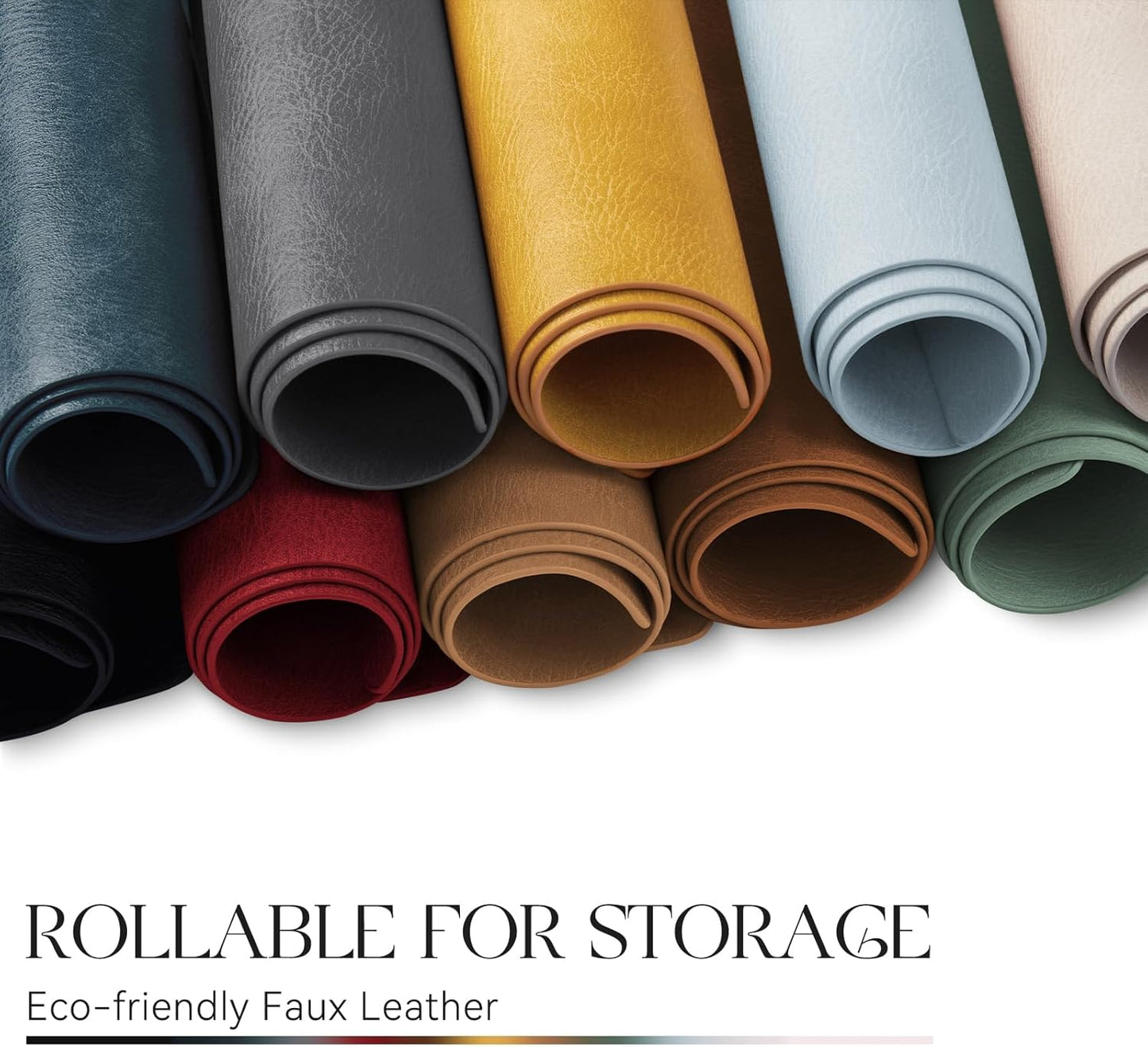 MOSAYT Vinyl Placemats Set of 8-12 X 17 Inch - Faux Leather 100% Waterproof Oil-Proof Wipeable PU Place Mats, Heat Resistant Reversible Table Mats for Kitchen, Dining, Outdoor (Yellow)