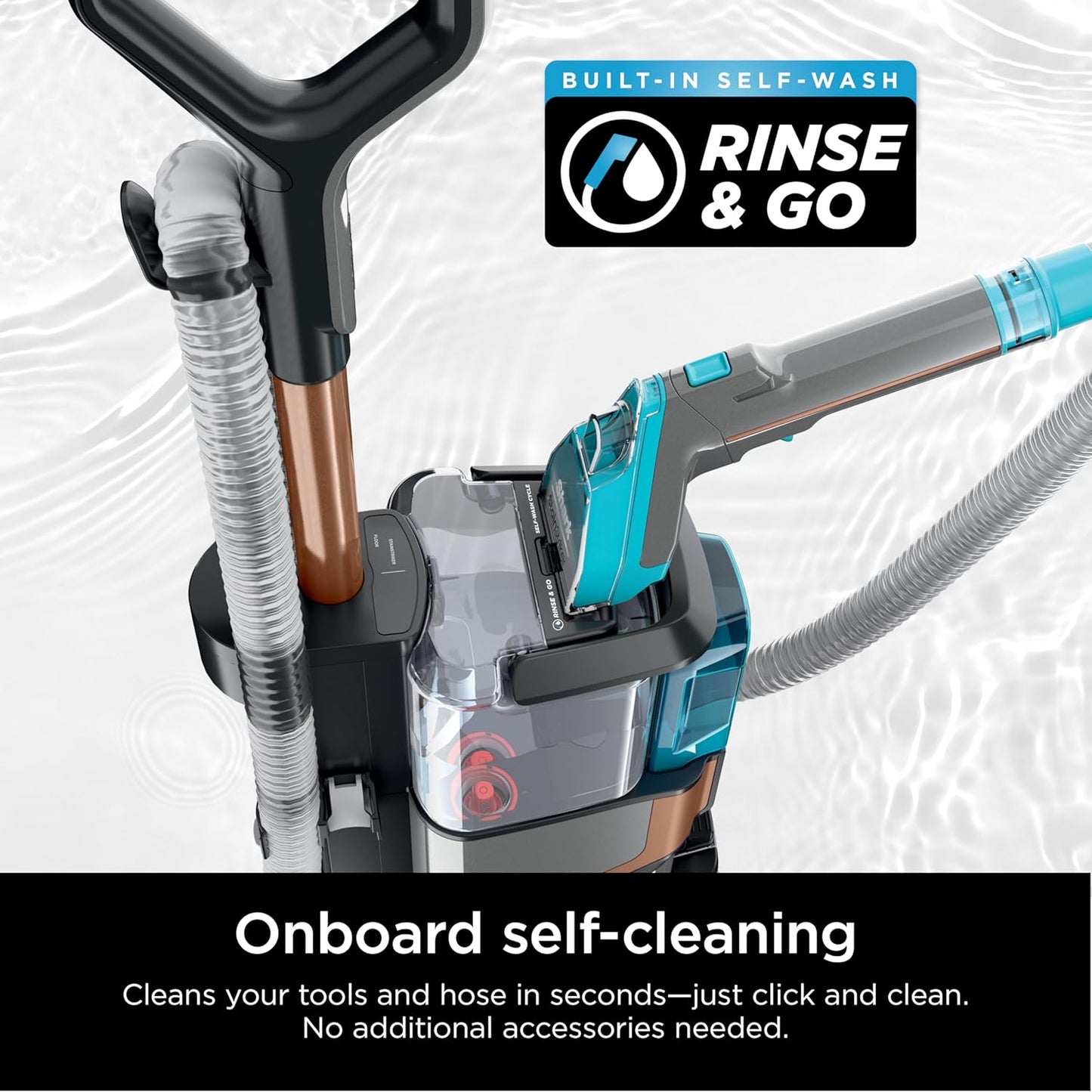 Shark CarpetXpert HairPro with StainStriker, Upright Carpet, Area Rug & Upholstery Cleaner, Perfect for Pets & Hair Removal, Carpet Shampooer, 4 Cleaning Tools, Pet Cleaning Solution, Copper, EX301