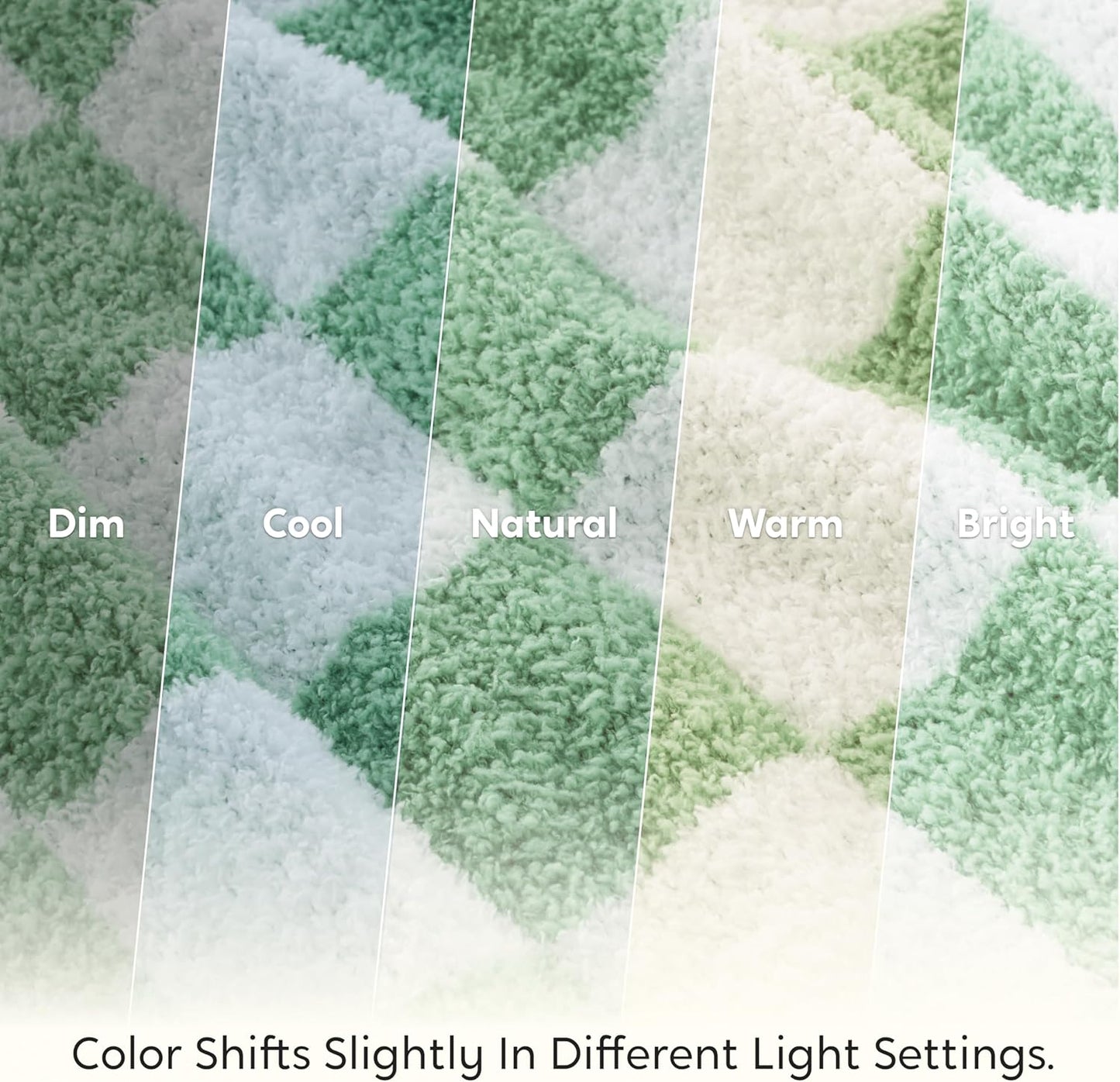 Joiedomi Throw Blanket for Couch, Sage Green Checkered Knitted Blankets Gifts for Women Mom Girls, Cozy Cute Soft Throw Home Room Decor Aesthetic Women Mothers Birthday Gifts 50x70 Inches