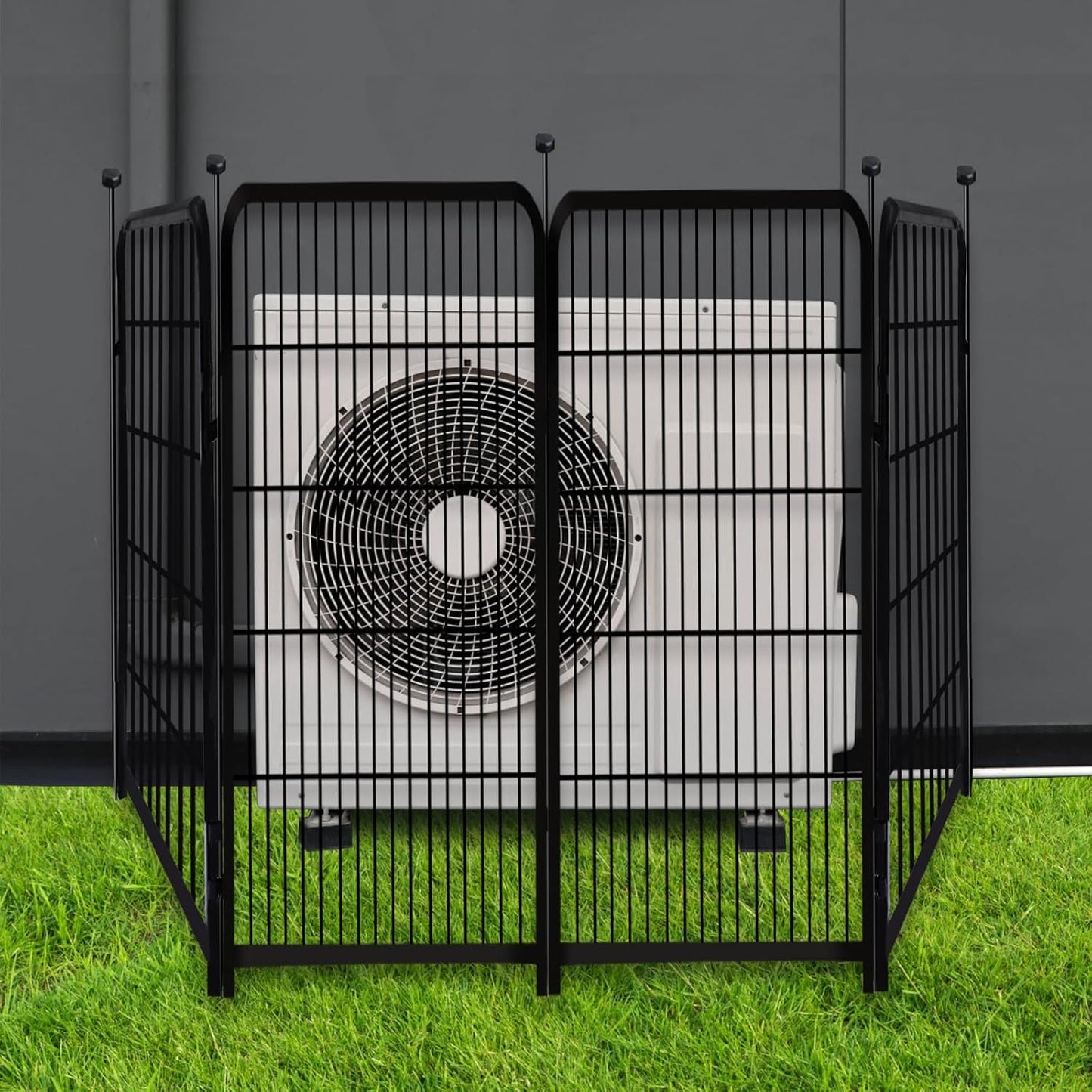 Garden Fencing 36 Inch High, 4 Panels Total 8.9 Ft(L) Dog Fence Outdoor for Yard, 4 One-Sided Plate, No Door, Anti Dig Fence Barrier, Dog Pen, Rabbit Fences, Garden Fences and Borders