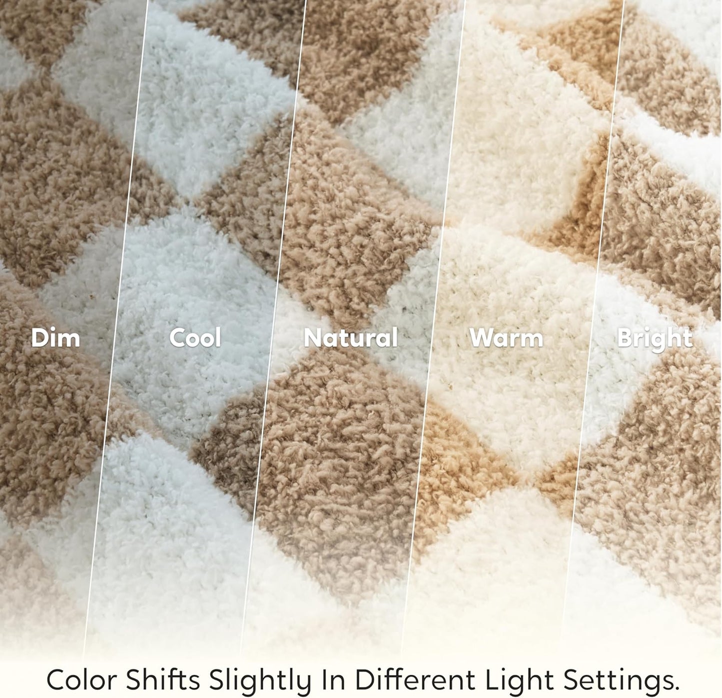 Joiedomi Throw Blanket for Couch Bed, Checkered Knitted Blankets Gifts for Women Mom Girls, Cozy Cute Soft Throw Home Room Decor Aesthetic for Women Mothers Birthday Gifts 50x60 Inches