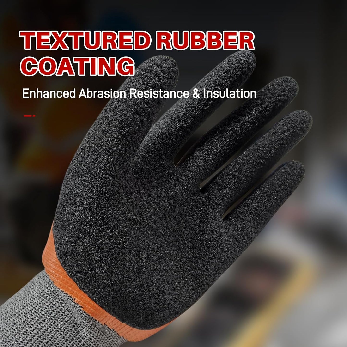 Electrical Insulated Gloves, 500V High Voltage Resistance Electrician Safety Gloves, Rubber Non Slip Work Gloves (500V|double insulated, Large)