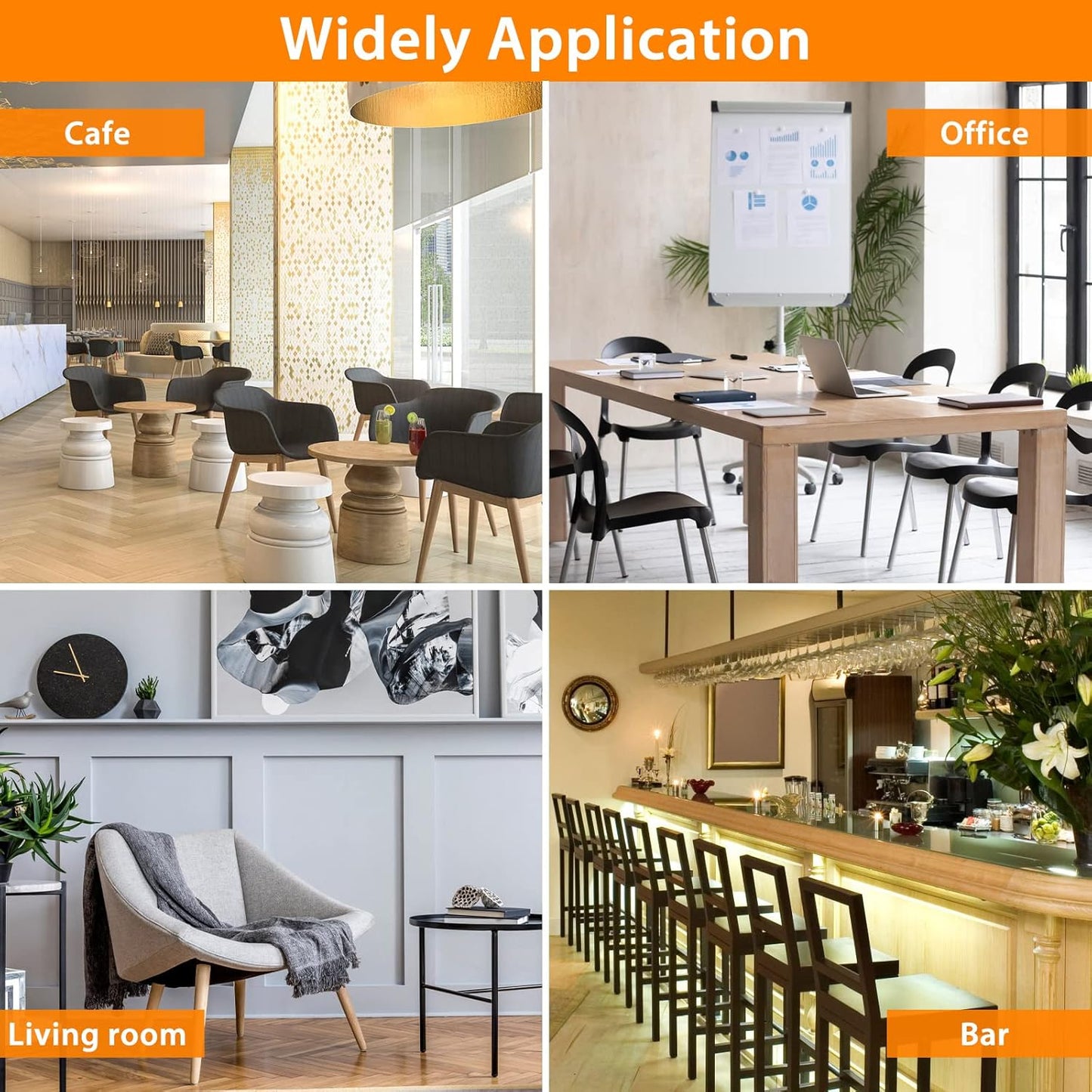 36Pcs Black Square Chair Leg Floor Protectors, Felt Furniture Pads for Hardwood Floors, Chair Leg Protectors for Hardwood Floors, Floor Protectors for Chairs, Reduce Noise - Large, Black