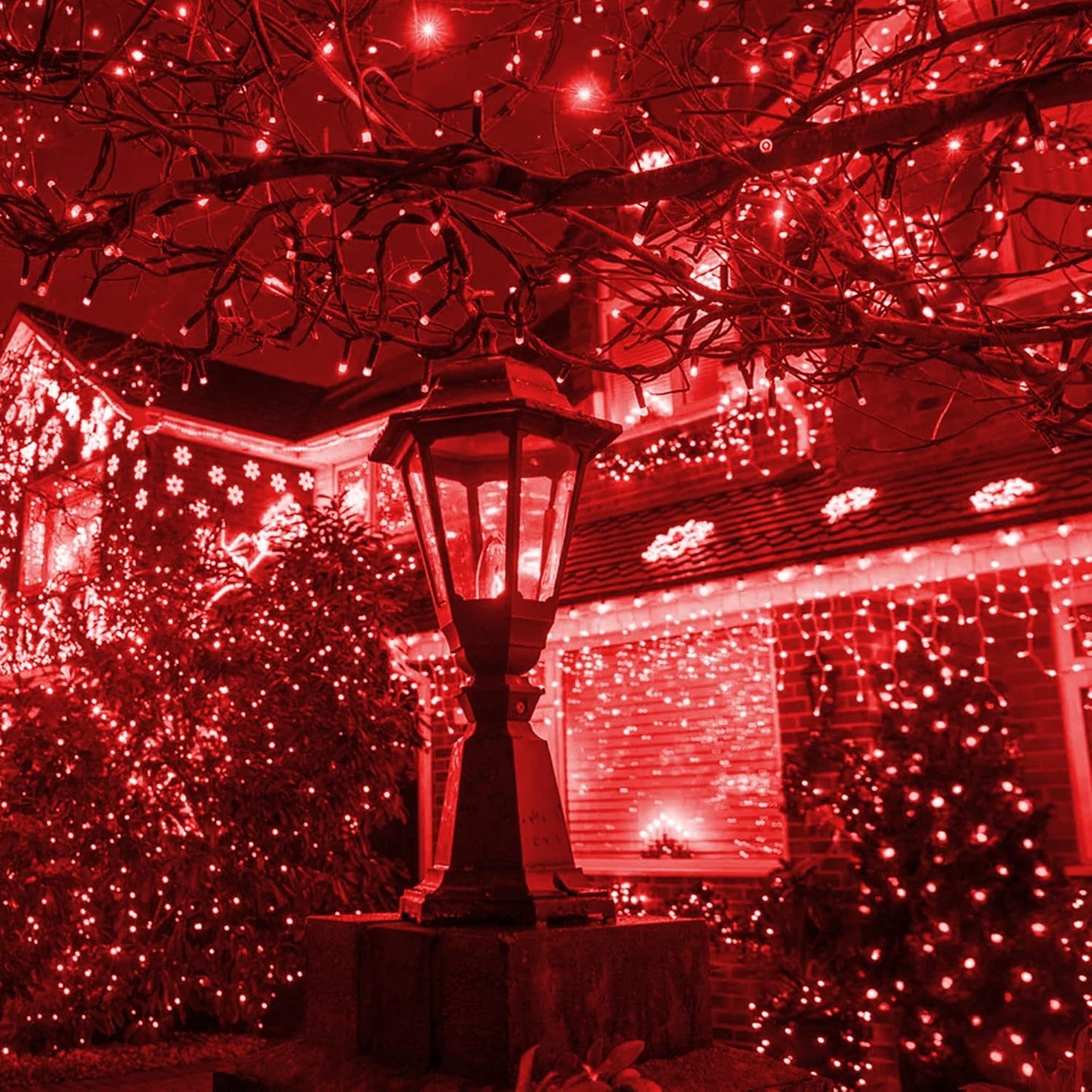 Dazzle Bright Red Christmas Mini String Lights, 20FT 100 Count Incandescent Waterproof Fairy Lights Plug in, Connectable Christmas Decorations for Indoor Outdoor Home Party Garden Yard