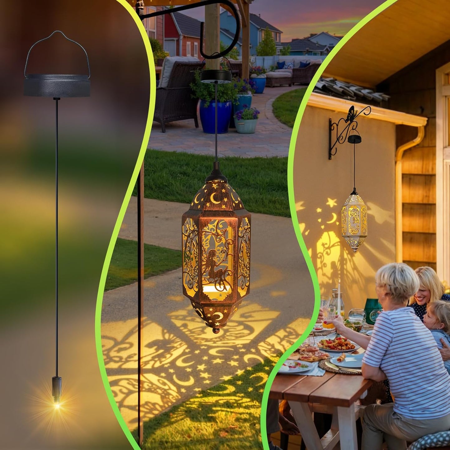 AA 600Mah Solar Light Replacement Top Parts for Solar Outdoor Lantern, Waterproof LED Lights for Yard, Garden, Patio Decor DIY Gifts (1Pack)