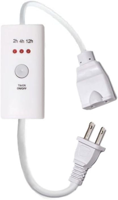 HNB Auto Off Timer, Lenth 30cm (12inch) for Indoor Small Appliances, Electric Oil Melt Warmer Wax Melt Warmer Wax Melter Fragrance Lamp Oil Warmer Burner (Timer 3D-30cm)