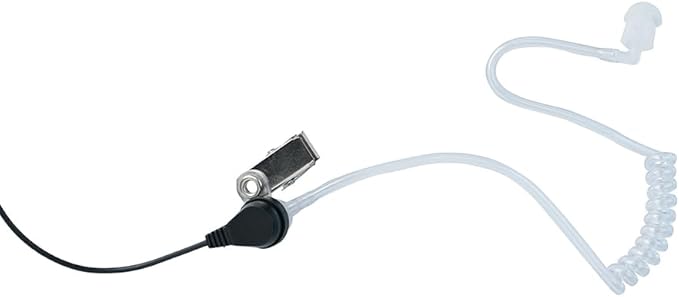 VX-261 Covert Acoustic Tube Earpiece Headset Compatible with Motorola Vertex Standard Radio EVX-261 VX-231 EVX-531 EVX-534 VX-180 VX-298 VX-350 VX-351 Radio Walkie Talkie with PTT Mic,6Packs