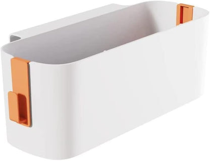 Bedside Storage Organizer Caddy Hanging Organizer Bunk Bed Shelf Holder Pocket for College Dorm Room Baby Bed Rails (Orange)