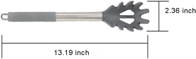 Silicone Pasta Fork, Spaghetti Server, Professional Pasta Server Spoon Heat Resistant Noodle Spoon, Spaghetti Strainer Best Cooking Tools