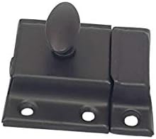 QCAA Oval Turn Cabinet Latch, for Cupboard & Other Furniture, Small, ORB Oil Rubbed Bronze Coated Finish, 4 Pack, Made in Taiwan