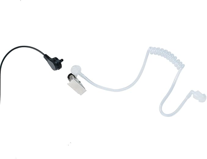 VX-261 Covert Acoustic Tube Earpiece Headset Compatible with Motorola Vertex Standard Radio EVX-261 VX-231 EVX-531 EVX-534 VX-180 VX-298 VX-350 VX-351 Radio Walkie Talkie with PTT Mic,2 Packs