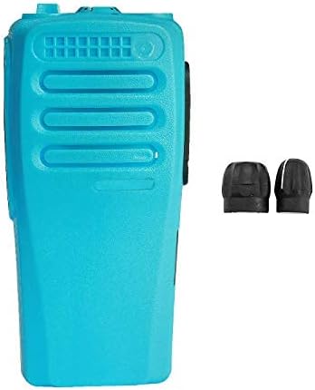 Amasu Blue 16 Channel Replacement Housing Case Compatible with CP200D with Buttons Channel PTT Button