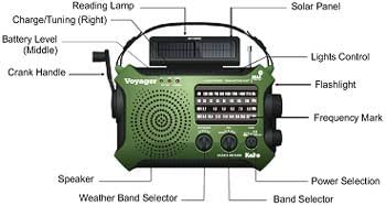 Kaito KA500GRN 5-Way Powered Emergency AM/FM/SW Weather Alert Radio, Green