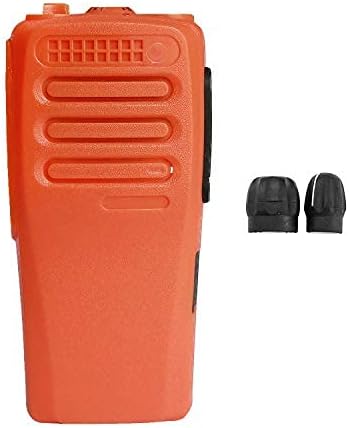 Amasu Orange 16 Channel Replacement Housing Case Compatible with CP200D with Buttons Channel PTT Button