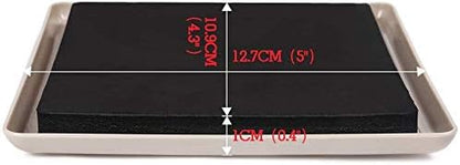 Ezprotekt 8 Pack Reusable Large Furniture Movers Sliders for Carpet, 5" Square Furniture Moving Pads, Carpet Sliders for Heavy Sofa Bed Couch Fridge, Furniture Glides Easily and Quickly (Beige)