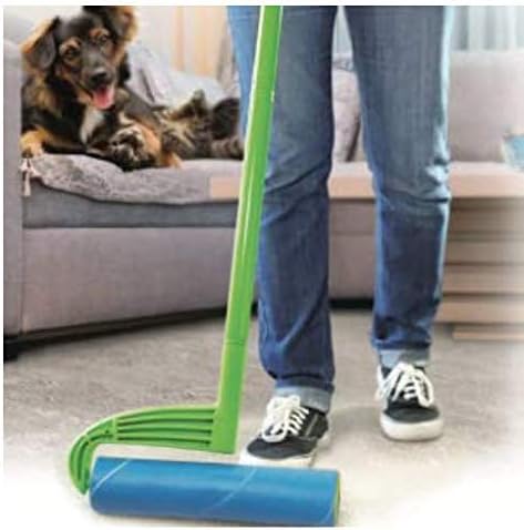 Leo 10-Inch Wide Lint Roller Refills, 3 Rolls with 50 Sheets Each (150 Sheets Total), Extra Sticky Pet Hair Remover for Carpet & Furniture