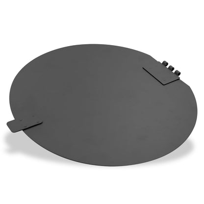 ZERO WASTE USA - Round Outdoor 10 Gallon Capacity Waste Can - 100% Rust-Free, Powder-Coated, Commercial Grade Aluminum to Withstand Weather. 10-Year Warranty (Matte Black)