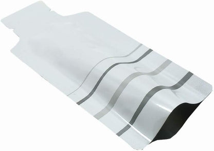 100 Pack 2.95x5.1 inch Heat Seal Sample Mylar Packets for Portable Travel Toiletries Empty Disposable Liquid Shampoo Pouch Single Serving Coffee Powder Condiments Food Storage (White)