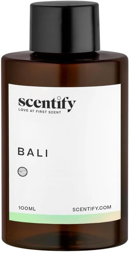 Scentify Bali Aroma Oil Refill Scent for Oil Diffusers - Lemon, Green, Amber, Musk, Woody Scents - Luxurious Relaxing Aromatherapy Diffuser Fragrance 100ml, 3.38 oz