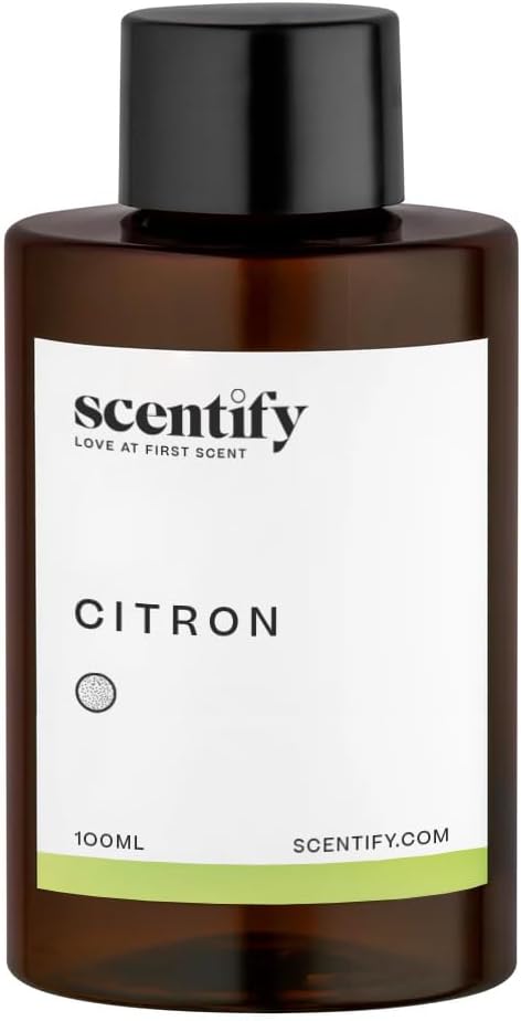 Scentify Citron Aroma Oil Refill Scent for Oil Diffusers - Lemon, Jasmine, Musk, Woods Scents - Luxurious Relaxing Aromatherapy Diffuser Fragrance 100ml, 3.38 oz