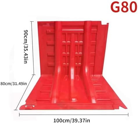 10-Pack L-Shape Flood Barriers, 39.3"x35.4"x31.5" ABS Plastic Water Barriers for Home Flood Protection, Durable Flood Control Barriers for Effective Water Damage Prevention