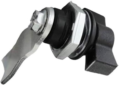 WJSKDQ 2pcs Thumb Operated Offset Cam Lock Thumb Cam Lock for Machine Cabinet Drawer Black_1