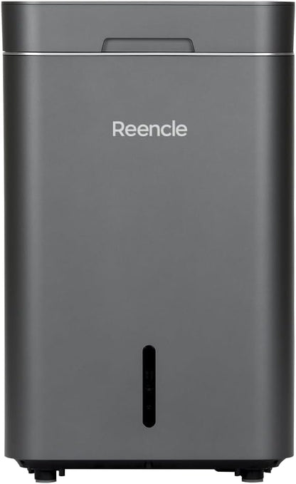 Reencle Gravity Electric Composter - 22L Kitchen Composter– Decomposes 3.3 lbs Daily, Odorless & Quiet Indoor Composting, Rapid Decomposition with All-New Compost Starter 2.0 + Booster Pack (Silver)