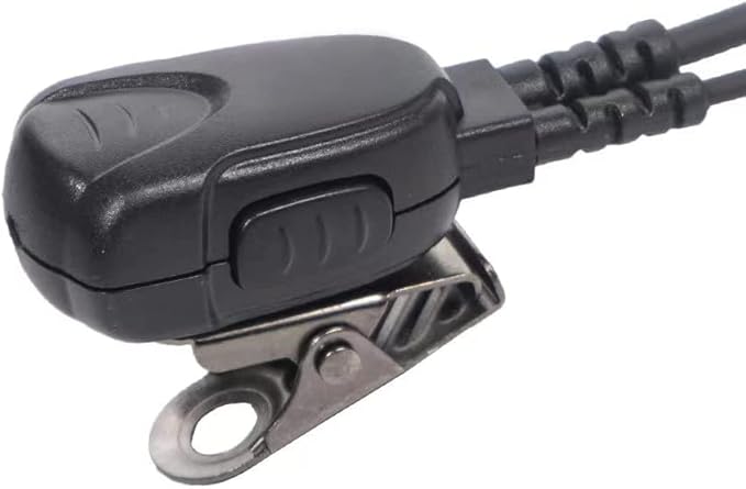 Caroo Walkie Talkie Headset Earpiece with PTT Mic for Midland GXT1000VP4 LXT500VP3 GXT1050VP4 GXT1000XB Two Way Radio 2 pin D Shape,10 Pack