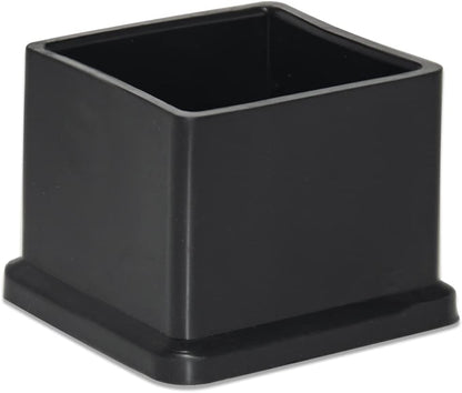 Flyshop 1-3/16" x 1-3/16", 30 mm x 30 mm Flexible PVC Chair Leg Caps Black Anti-Scratch Furniture Covers Floor Protectors Square Chair Leg Tips, 20PCS