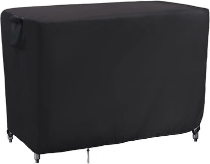 Kingling Outdoor Table Cover for Wicker Bar Cart, 48 Inch Waterproof Patio Bar Table Cover for Outdoor Beverage Serving Cart Covers - 48''L x 18''W x 36''H