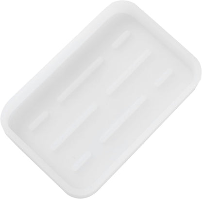 Silicone Kitchen Sink Organizer Tray for Multiple Usage,Easy Clean Sponges Holder for Kitchen Bathroom Counter or Sink,Dish Soap Dispenser,Scrubber,Bottle,Cup Ttanslucent 4.9”x 3.2”