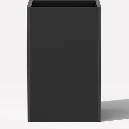 26" Tall Planters, Outdoor＆Indoor Black Planter Pots, Durable All-Weather Use with Drainage Holes, Large Planters Modern Décor for Porch, Patio, Backyard