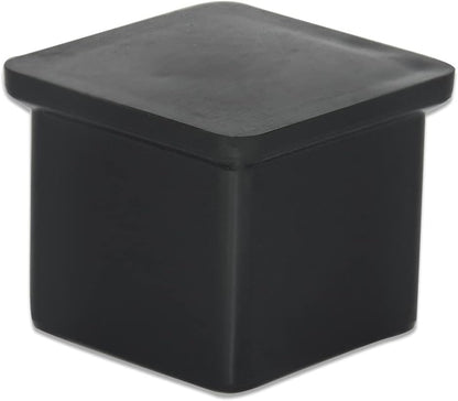 Flyshop 20 Pieces 22 x 22mm PVC Chair Leg Caps Square, Protective Caps for Chair Legs, Floor Protectors, [Noise Reduction & Anti-Scratch], Durable Chair Socks, Black Furniture Feet Gliders