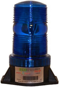 B125WS24 BLUE 24V 28V AC DC 28W STEADY-ON LIGHT BEACON EMERGENCY SAFETY WARNING