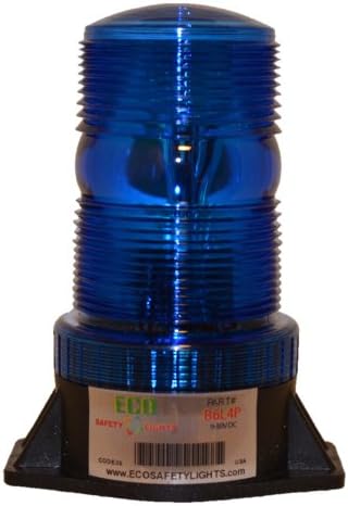 B125WS24 BLUE 24V 28V AC DC 28W STEADY-ON LIGHT BEACON EMERGENCY SAFETY WARNING