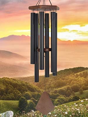 Wind Chimes Outdoor,36 Inch Memorial Wind Chimes Outdoor Large Deep Tone with 6 Heavy Metal Tubes Tuned.Wind Chimes for Loss Loved One, Memorial Gift.Garden Decor