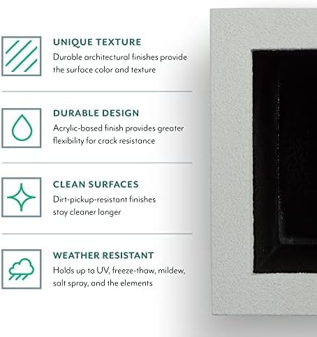 PolyStone Milan Tall Modern Outdoor/Indoor Rectangular Trough Planter, 46" L X 17" W X 19" H, Lightweight, Heavy Duty, Weather Resistant, Polymer Finish, Commercial and Residential (Black)