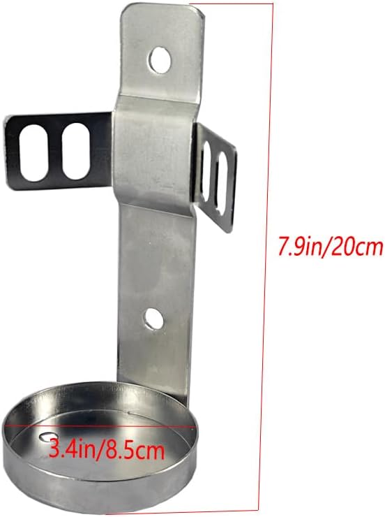 Fire Extinguisher Mount,Wall Mounted Bracket,Compatible with 2.5 lb Fire Extinguishers,Stainless Steel (2.5LB Stainless Steel 1pcs)