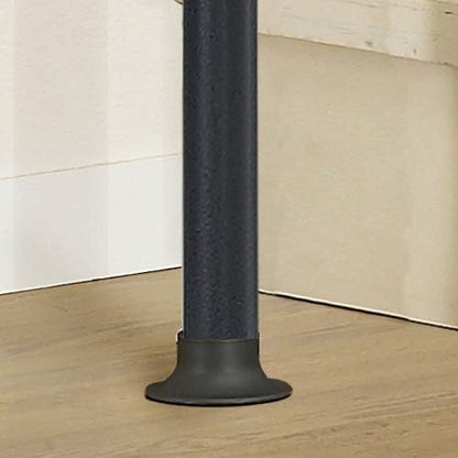 PRINCE HANGER Heavy Duty One Touch System Load 352LBS Clothing Racks for Hanging Clothes Metal Wardrobe Closet System Garment Tension Rod Free Standing Black Width Adjustable PHUS-0022